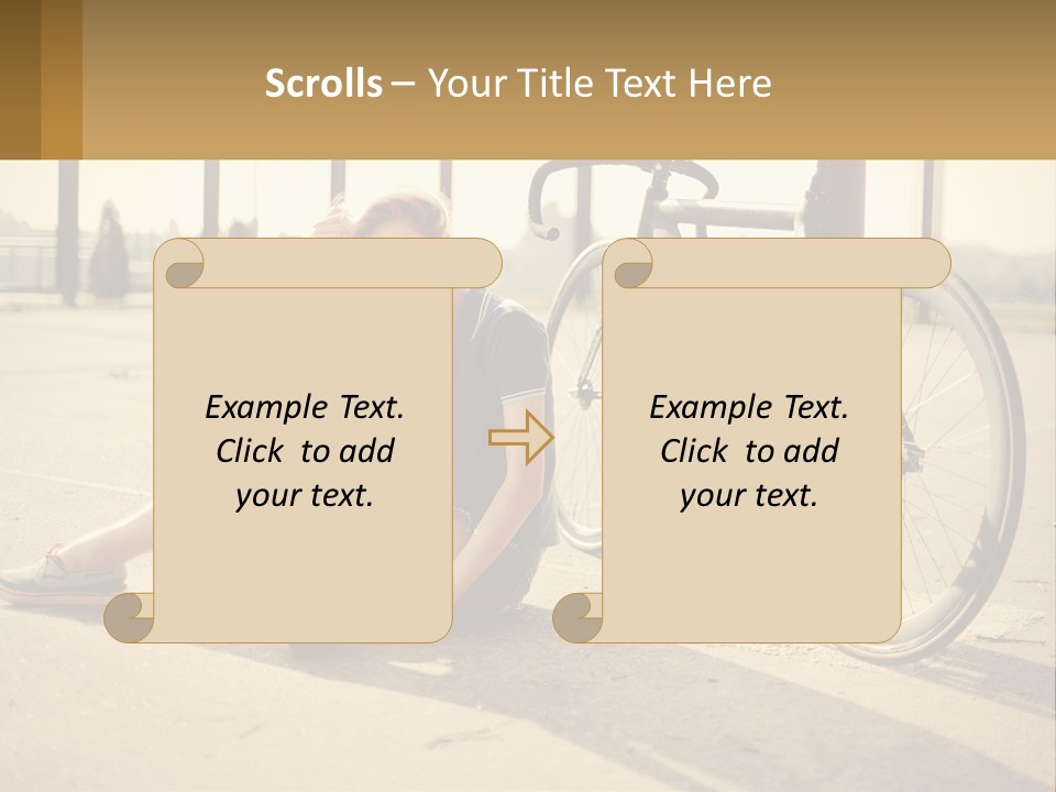 Sunset Sad Lifestyle PowerPoint Template