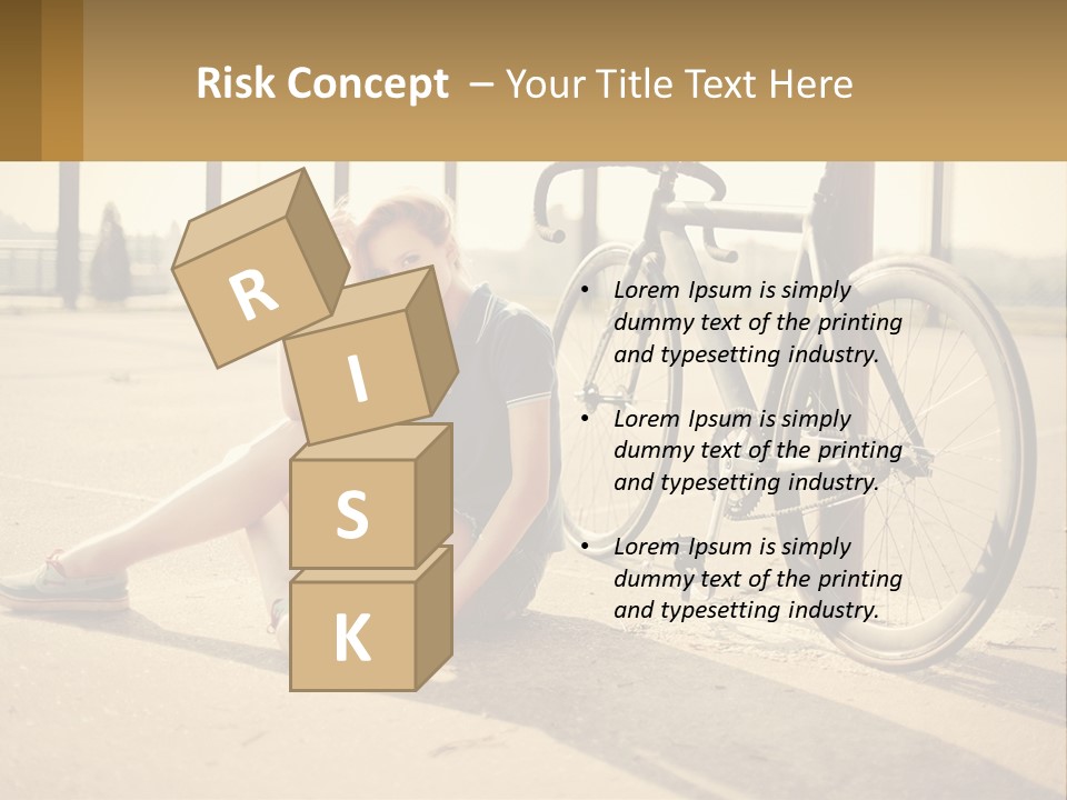 Sunset Sad Lifestyle PowerPoint Template