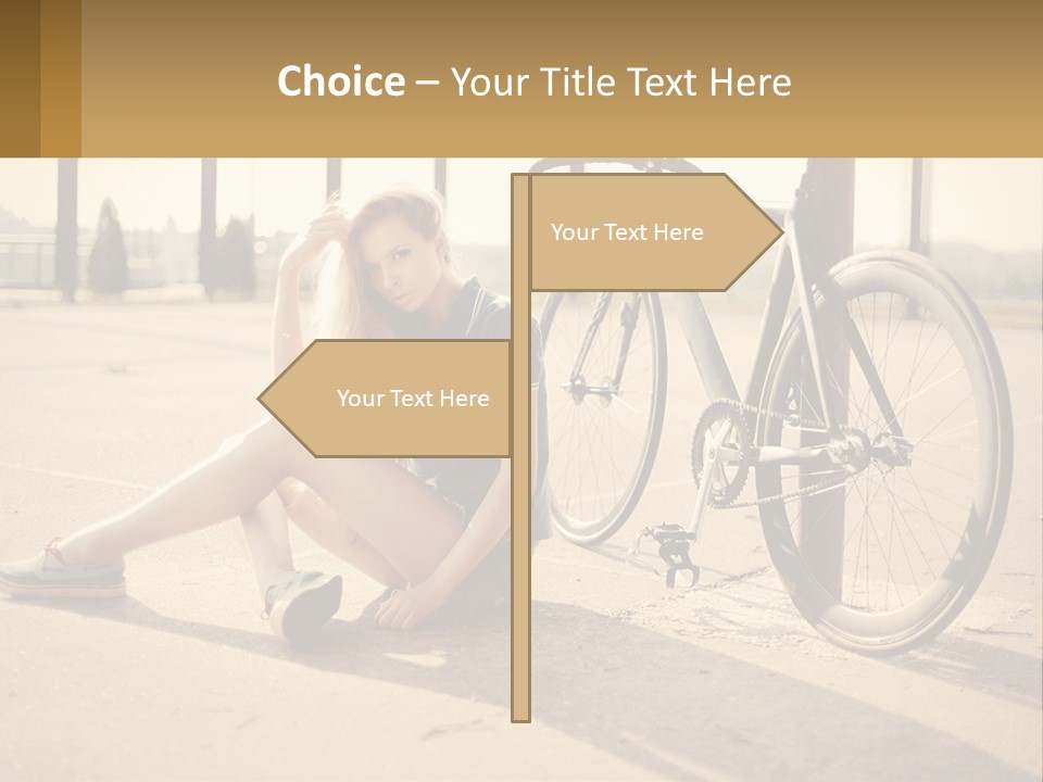 Sunset Sad Lifestyle PowerPoint Template