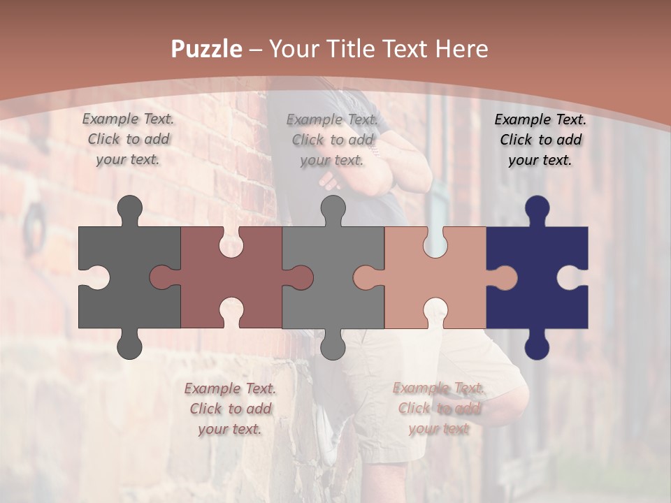 Family Peaceful Sunset PowerPoint Template