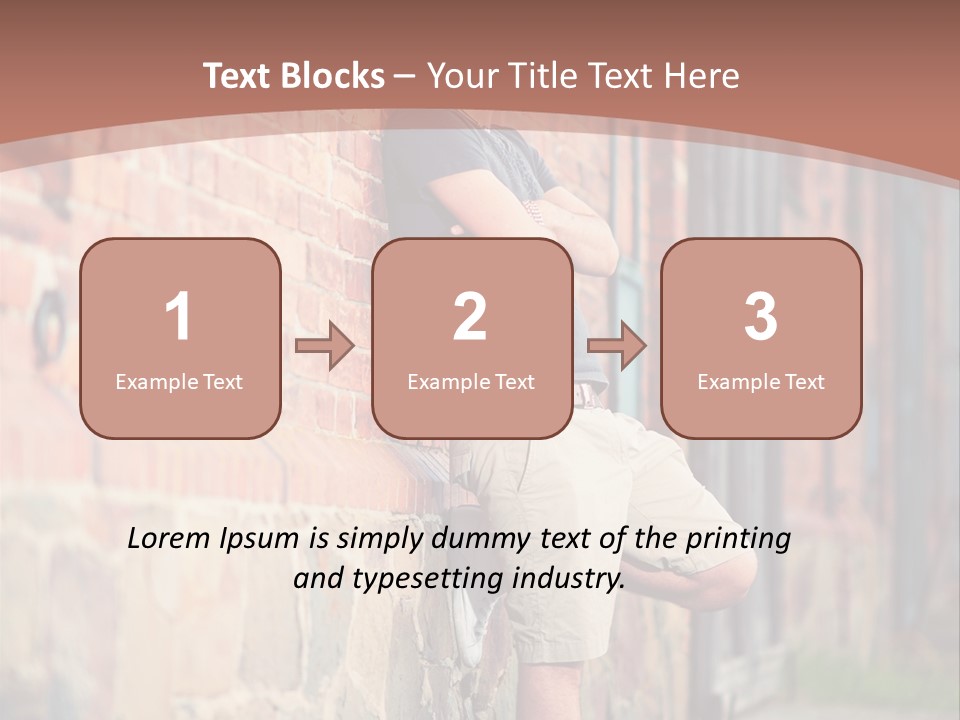 Family Peaceful Sunset PowerPoint Template