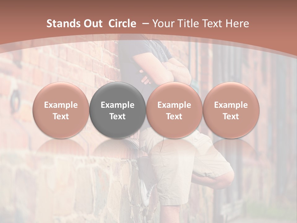 Family Peaceful Sunset PowerPoint Template