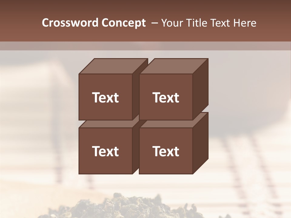Peaceful Beach Old PowerPoint Template