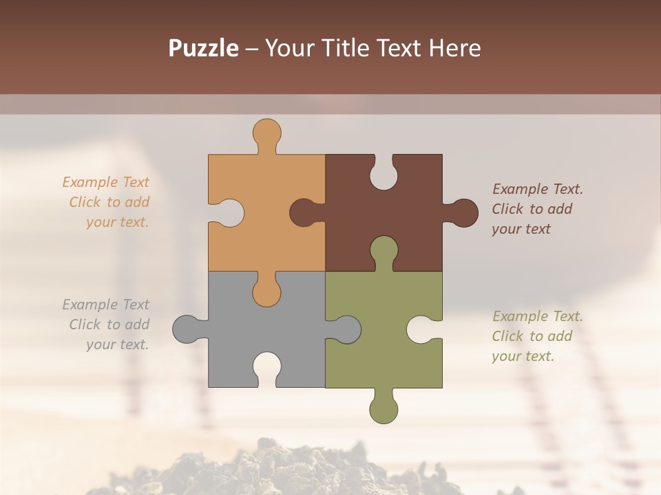 Peaceful Beach Old PowerPoint Template