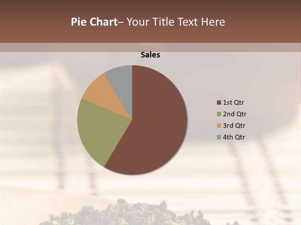 Peaceful Beach Old PowerPoint Template