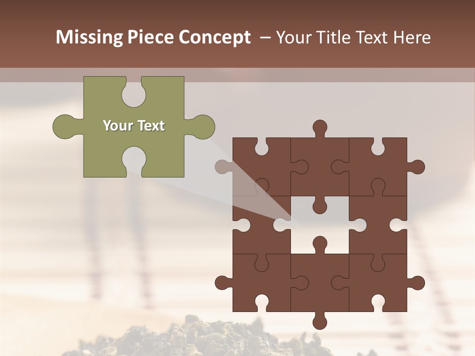 Peaceful Beach Old PowerPoint Template