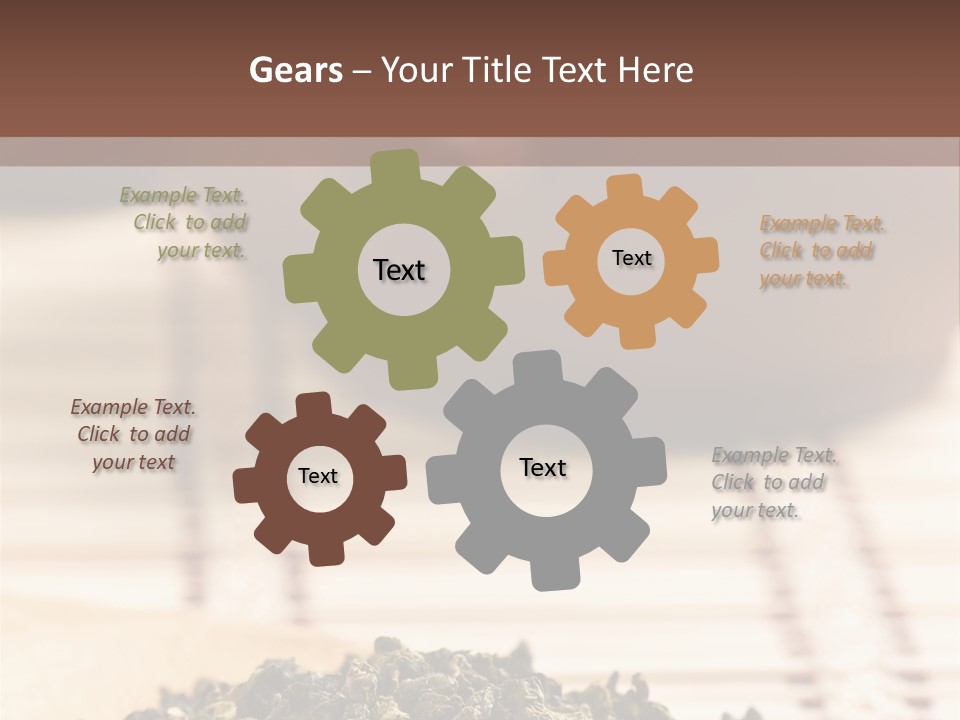 Peaceful Beach Old PowerPoint Template