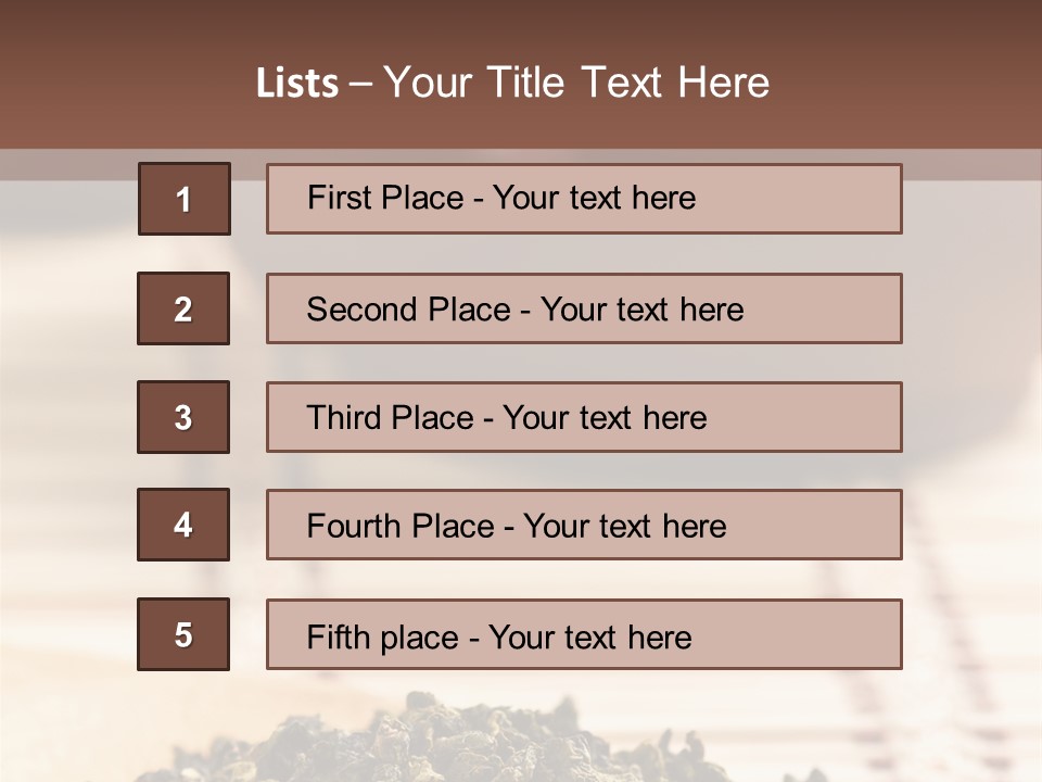 Peaceful Beach Old PowerPoint Template