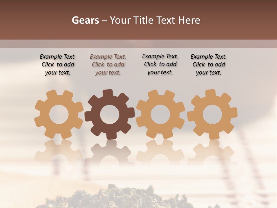 Peaceful Beach Old PowerPoint Template