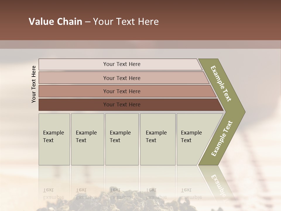 Peaceful Beach Old PowerPoint Template