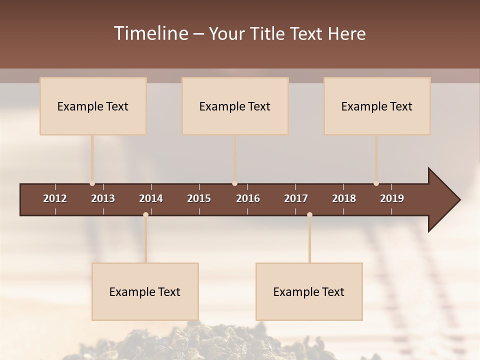 Peaceful Beach Old PowerPoint Template