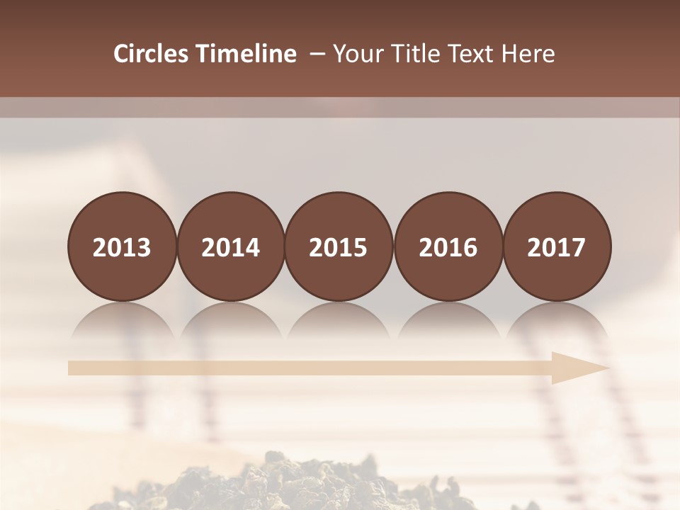 Peaceful Beach Old PowerPoint Template