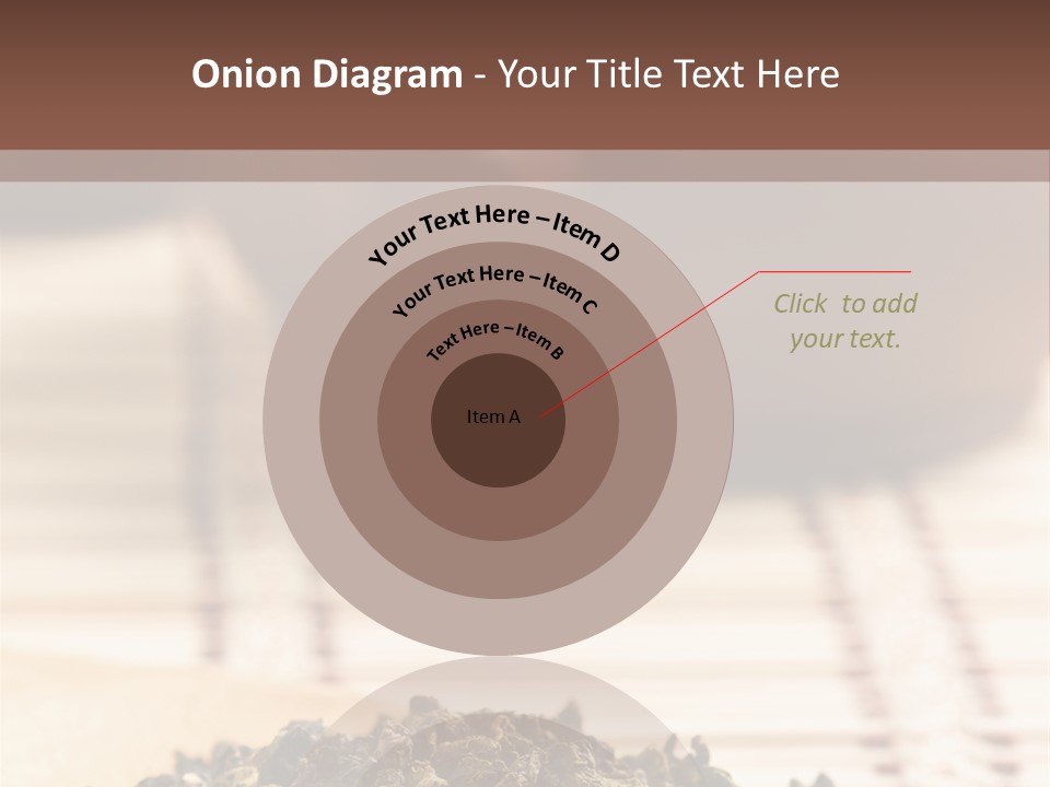 Peaceful Beach Old PowerPoint Template