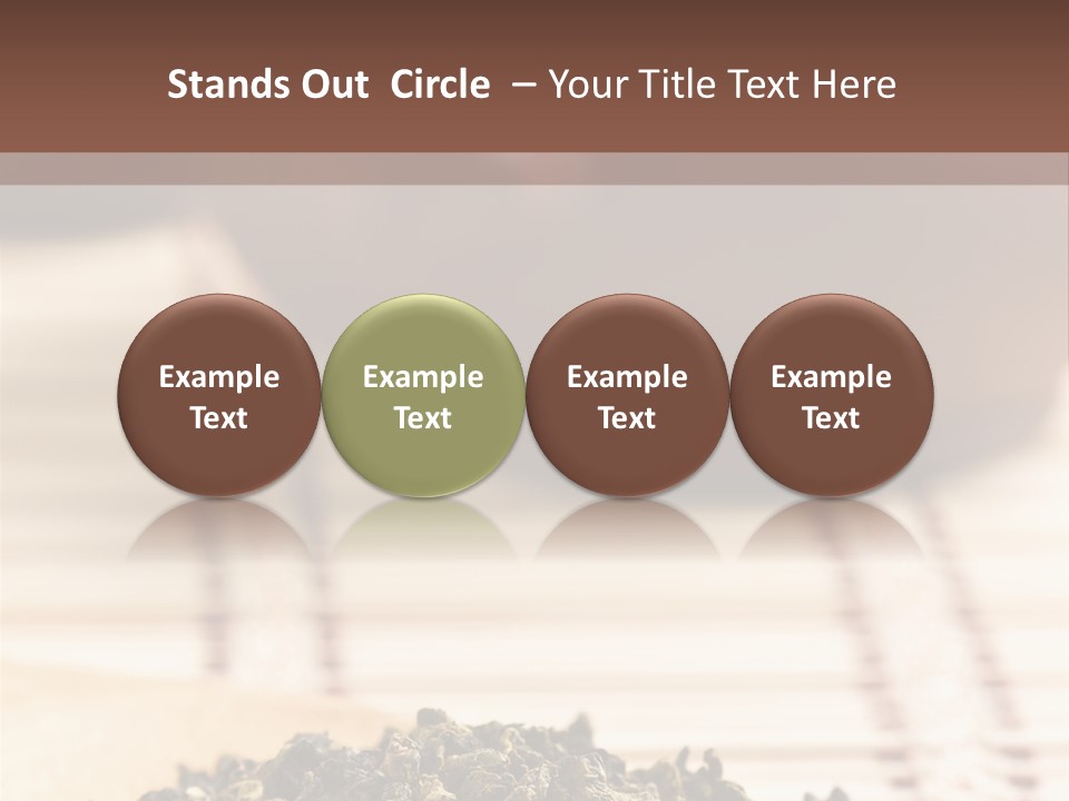 Peaceful Beach Old PowerPoint Template