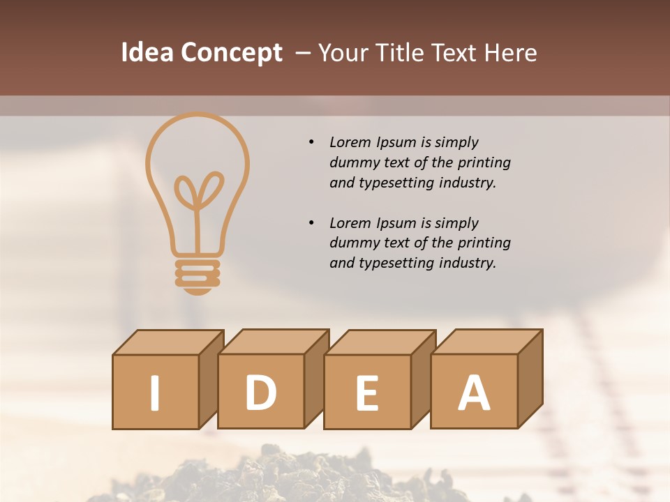 Peaceful Beach Old PowerPoint Template