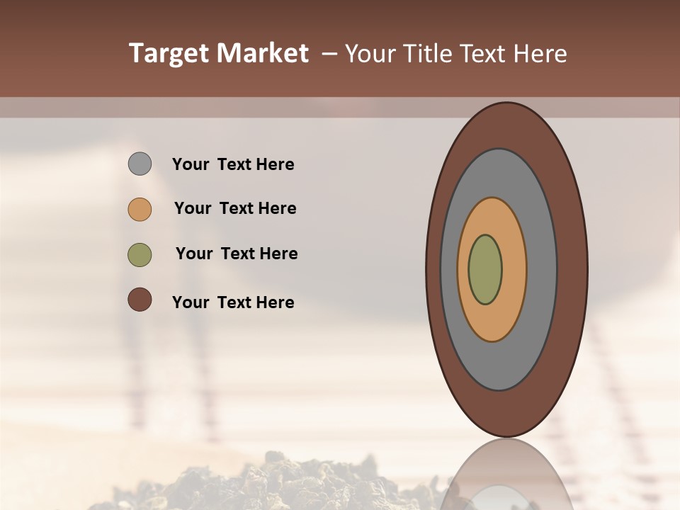 Peaceful Beach Old PowerPoint Template