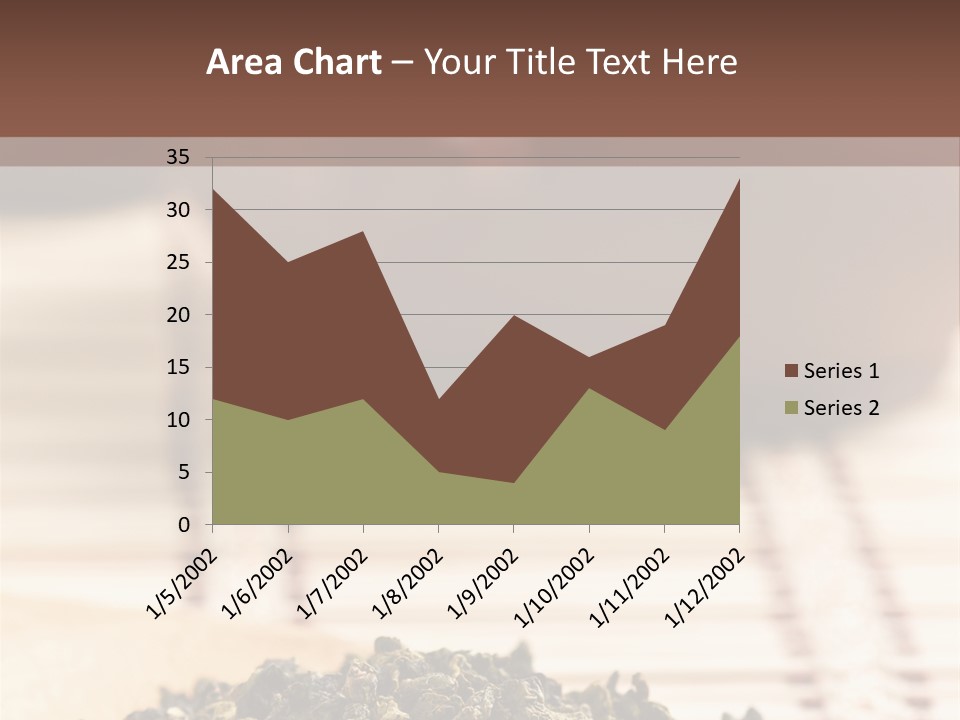 Peaceful Beach Old PowerPoint Template