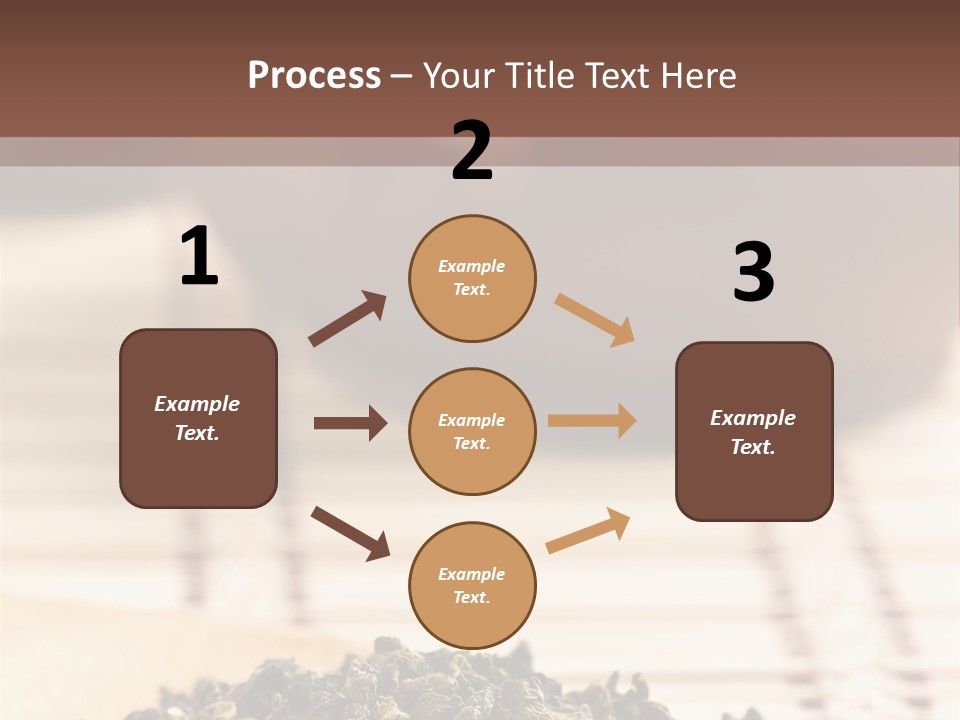 Peaceful Beach Old PowerPoint Template