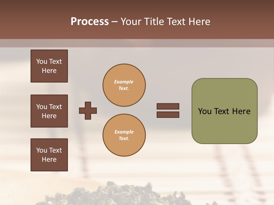 Peaceful Beach Old PowerPoint Template