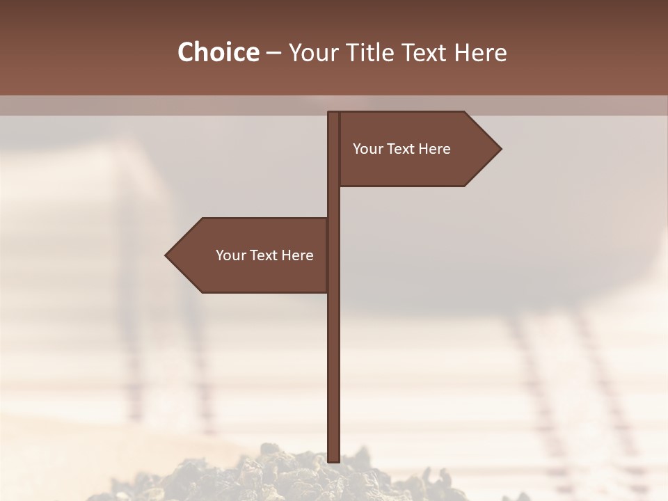 Peaceful Beach Old PowerPoint Template