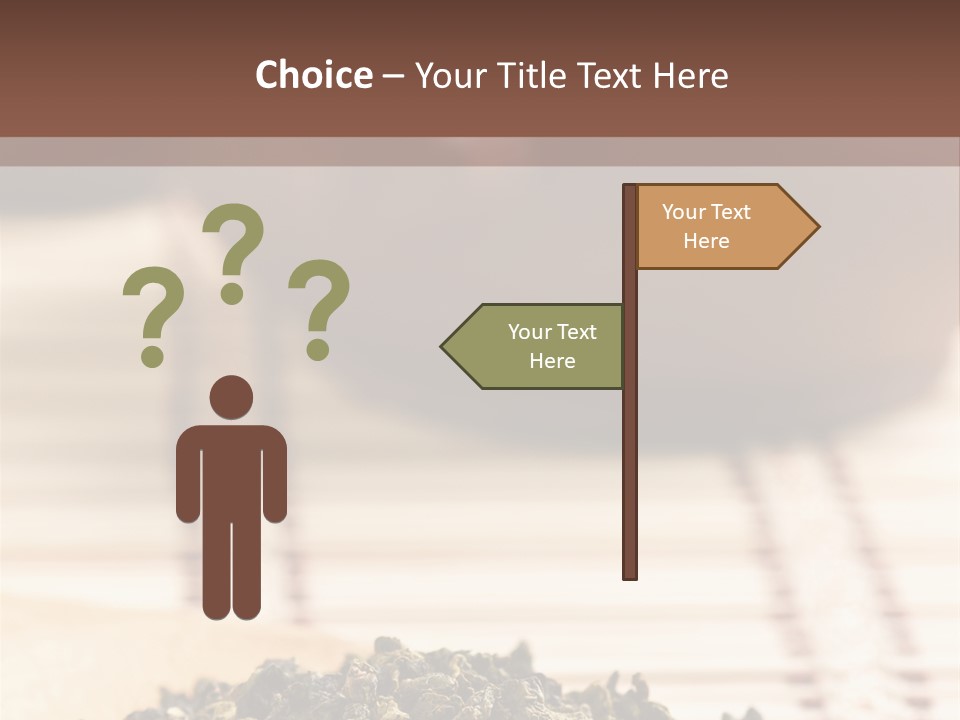 Peaceful Beach Old PowerPoint Template