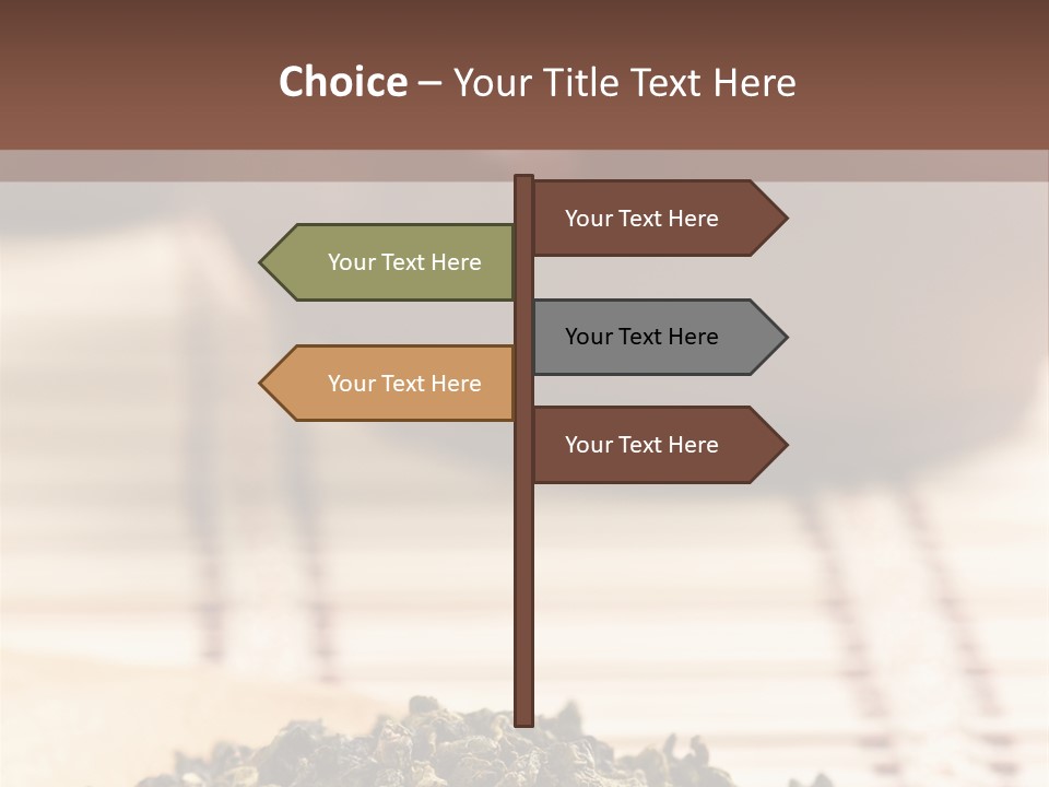 Peaceful Beach Old PowerPoint Template