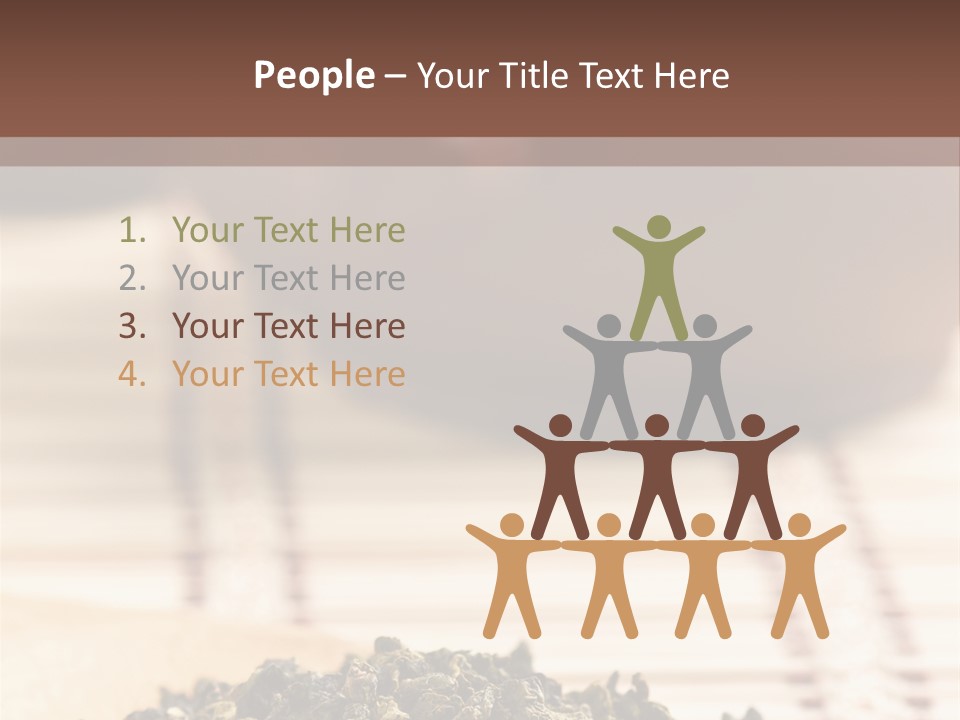 Peaceful Beach Old PowerPoint Template