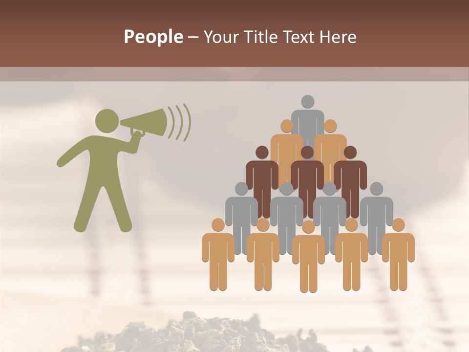 Peaceful Beach Old PowerPoint Template