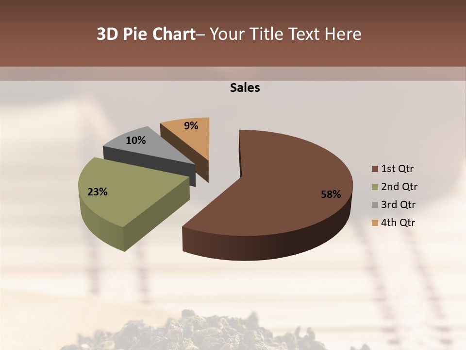 Peaceful Beach Old PowerPoint Template