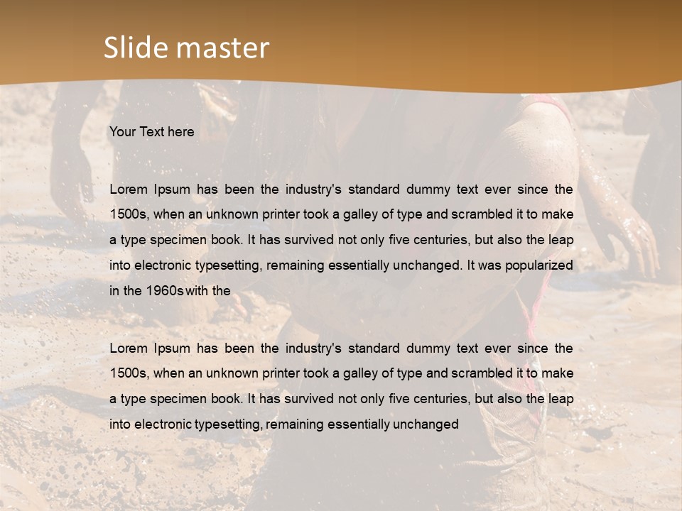 Retirement Sea Peaceful PowerPoint Template