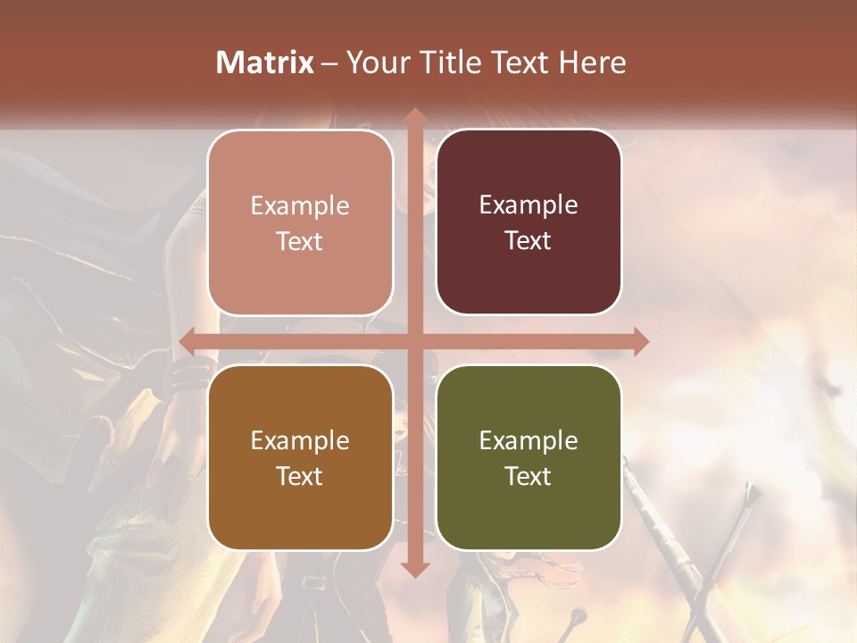 Beach Portrait White PowerPoint Template