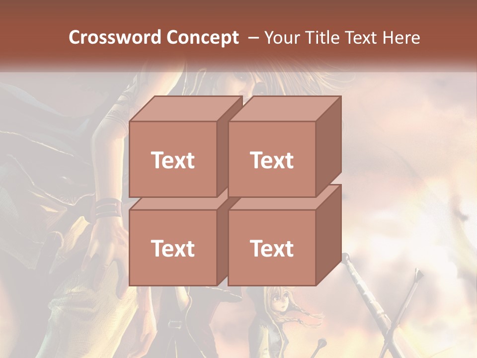 Beach Portrait White PowerPoint Template