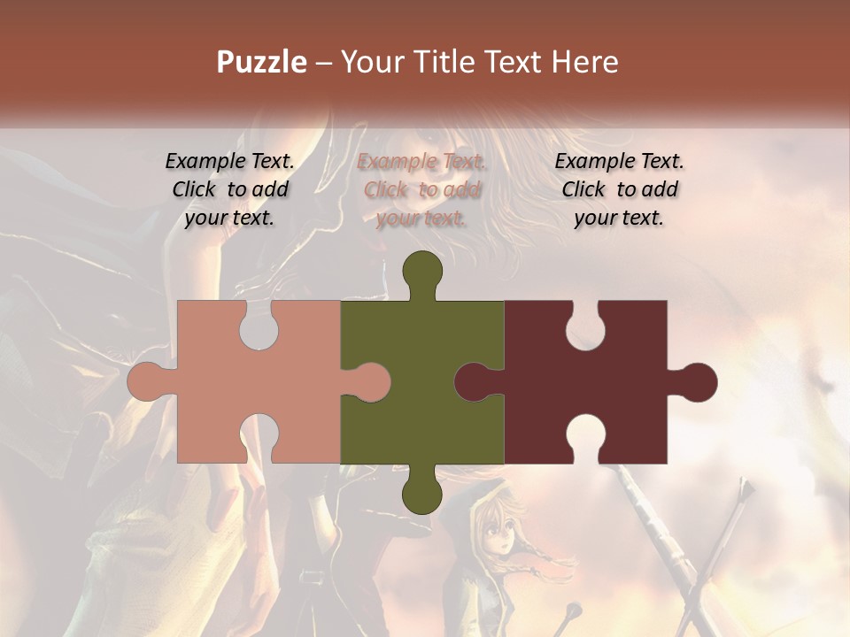 Beach Portrait White PowerPoint Template