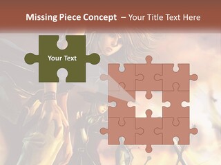 Beach Portrait White PowerPoint Template