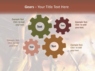 Beach Portrait White PowerPoint Template