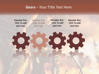 Beach Portrait White PowerPoint Template