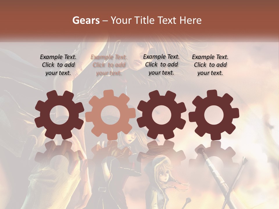 Beach Portrait White PowerPoint Template