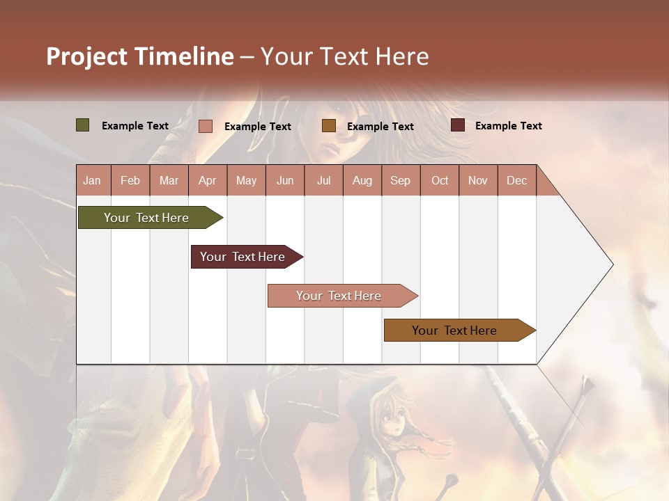 Beach Portrait White PowerPoint Template