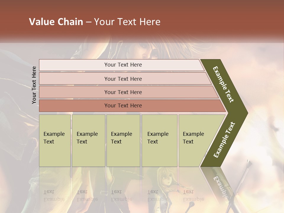 Beach Portrait White PowerPoint Template