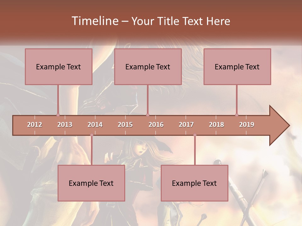 Beach Portrait White PowerPoint Template