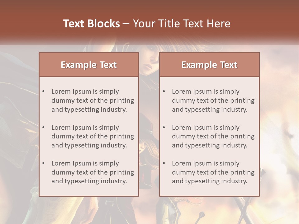 Beach Portrait White PowerPoint Template