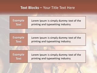 Beach Portrait White PowerPoint Template