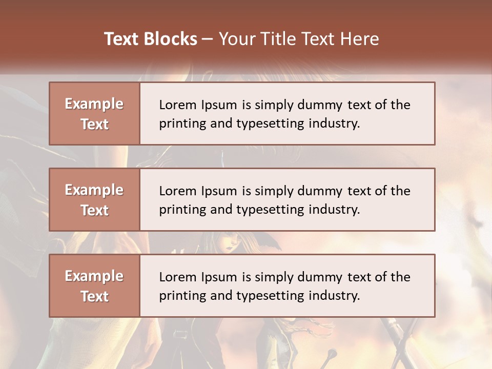 Beach Portrait White PowerPoint Template