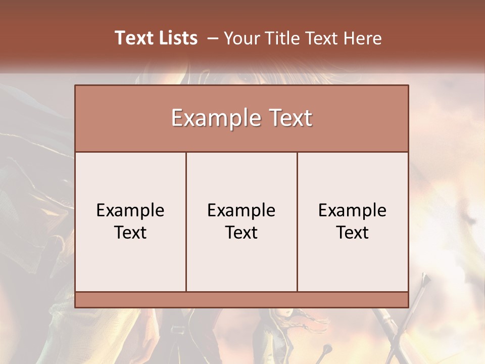 Beach Portrait White PowerPoint Template