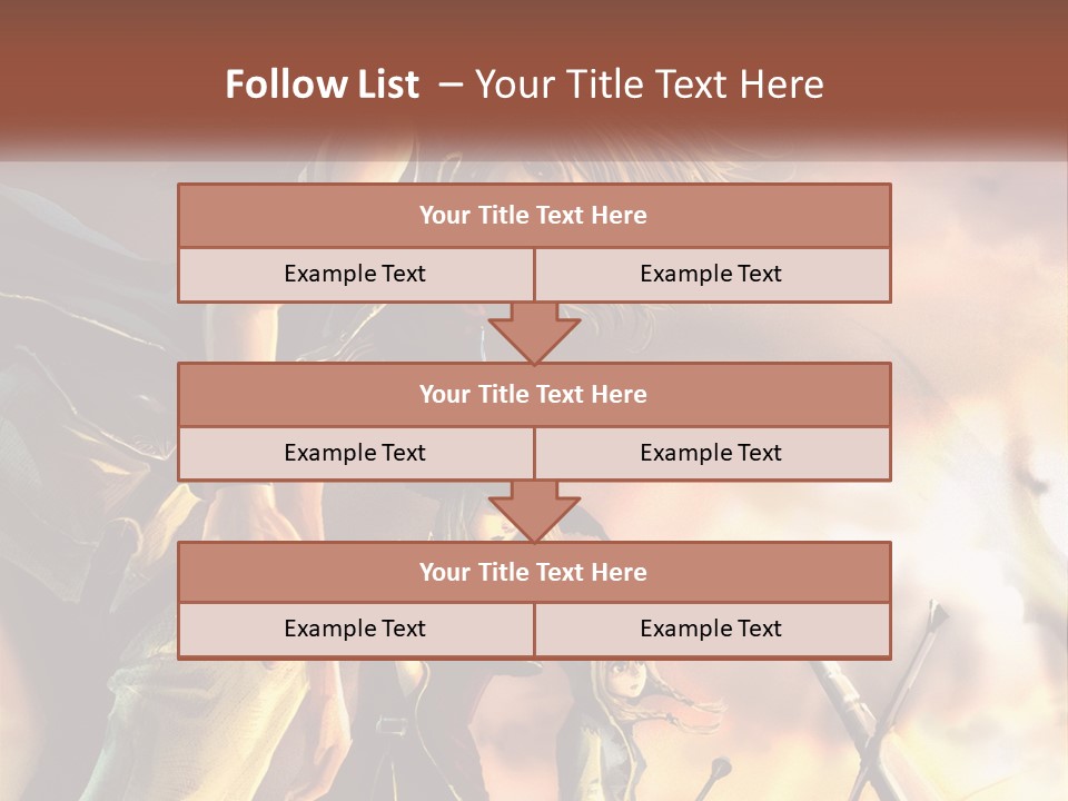 Beach Portrait White PowerPoint Template