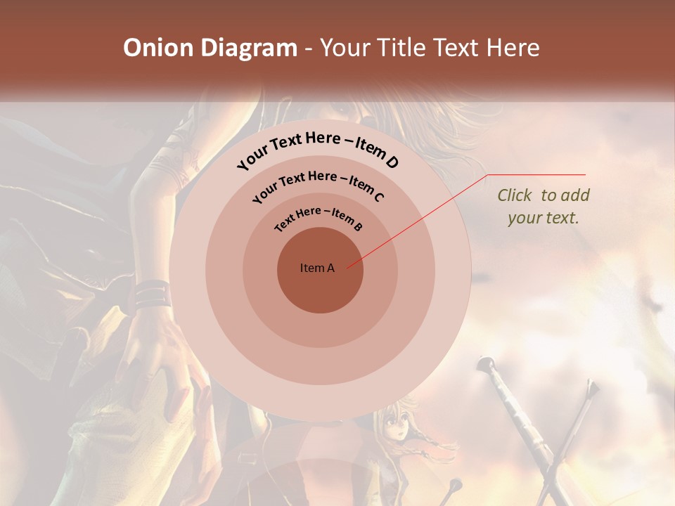 Beach Portrait White PowerPoint Template