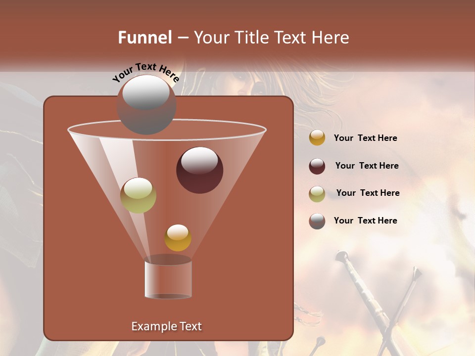 Beach Portrait White PowerPoint Template