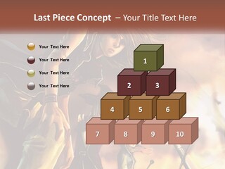 Beach Portrait White PowerPoint Template