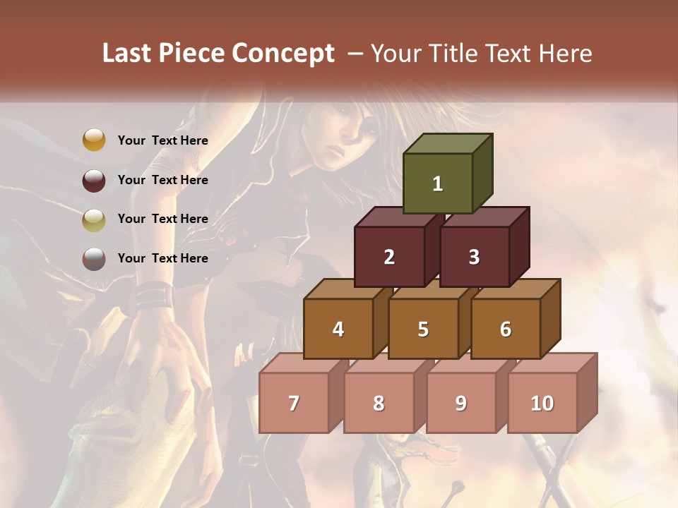 Beach Portrait White PowerPoint Template