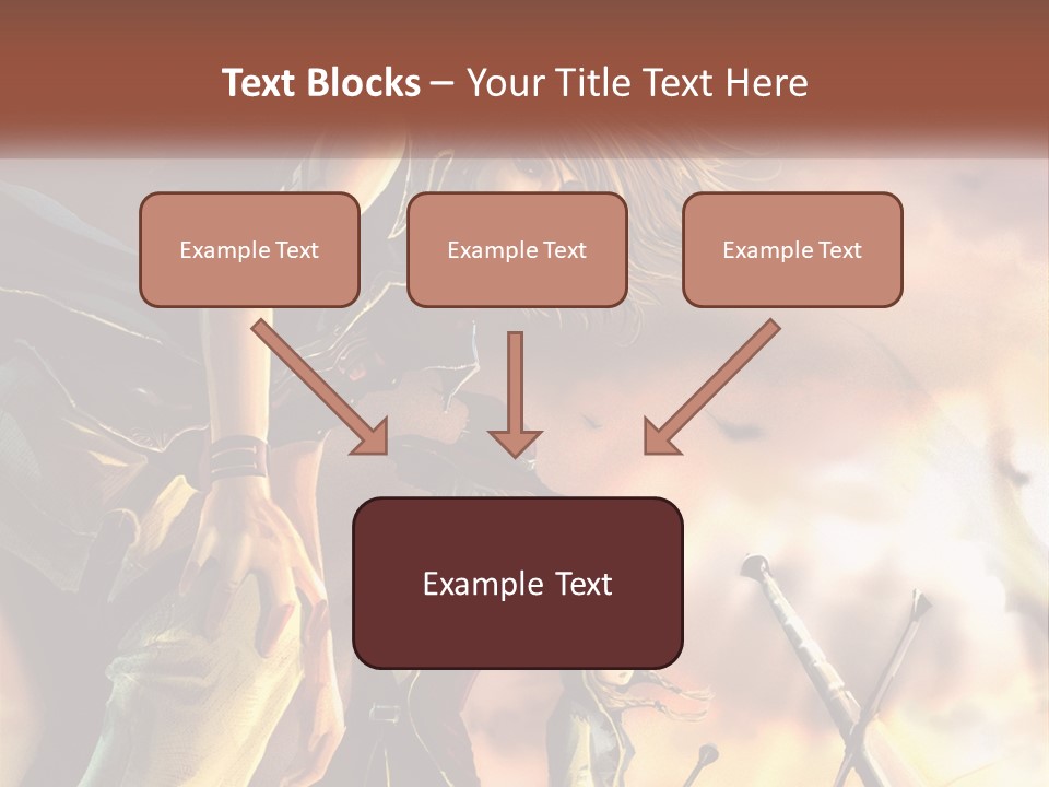 Beach Portrait White PowerPoint Template